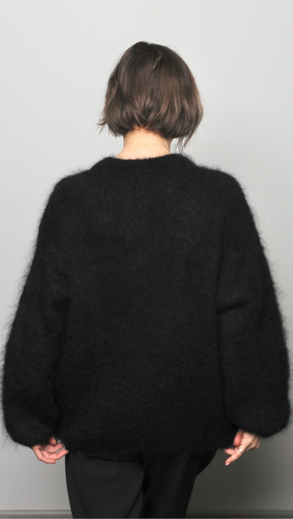 Kid mohair sweater Black or Dark Blue