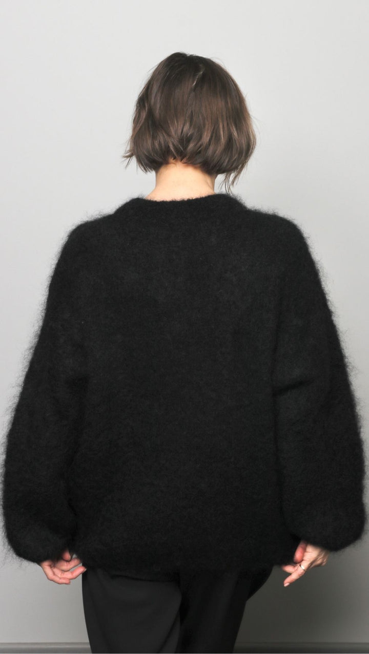 Kid mohair sweater Black or Dark Blue