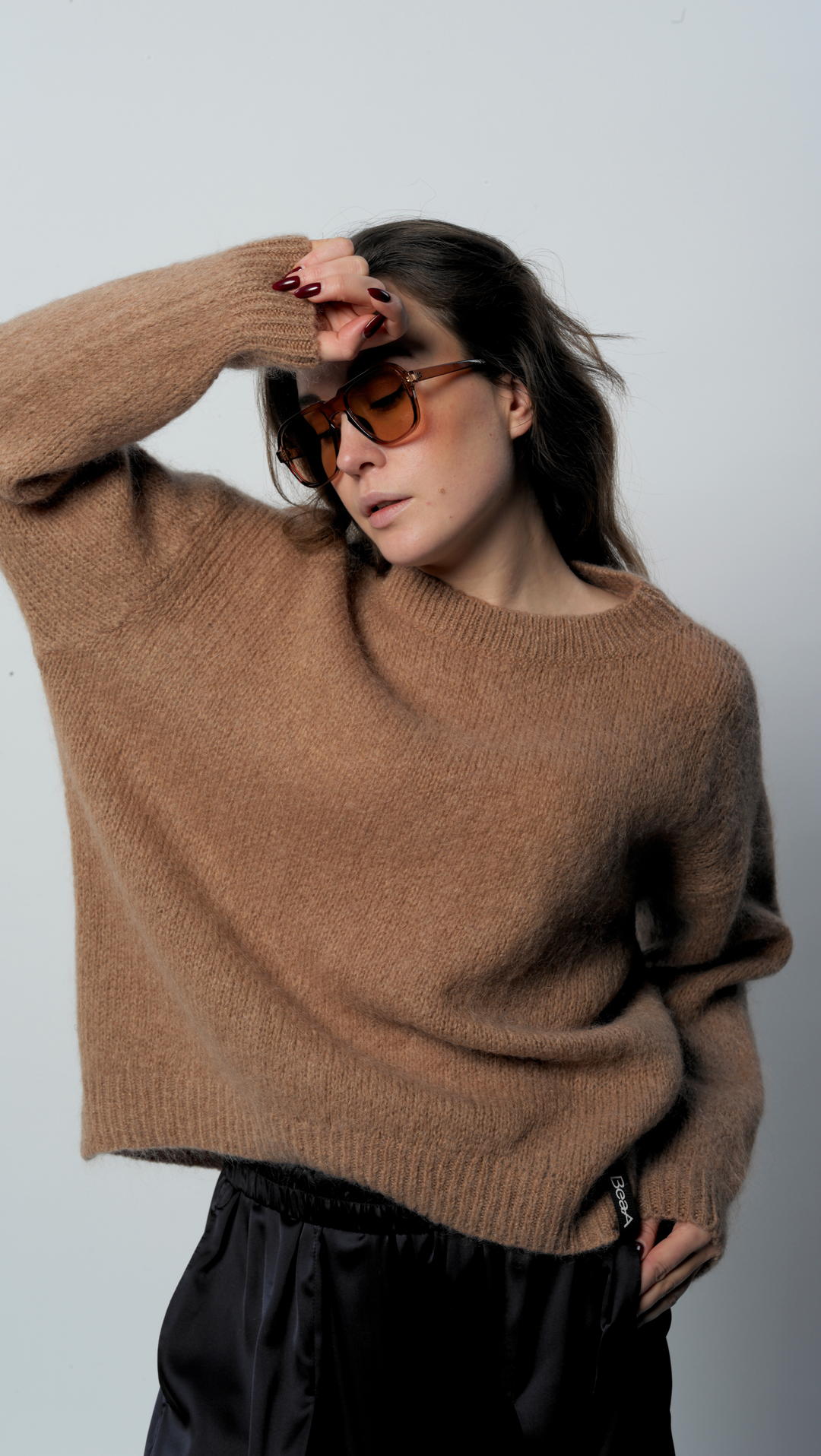 Caramel color sweater BeaA - Be At Home with Yourself