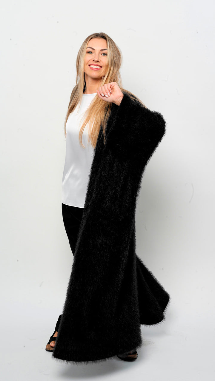 Maxi cardigan Black