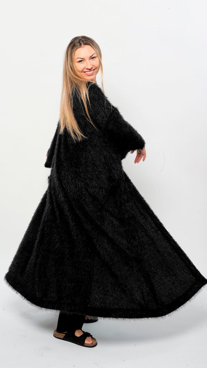 Maxi cardigan Black