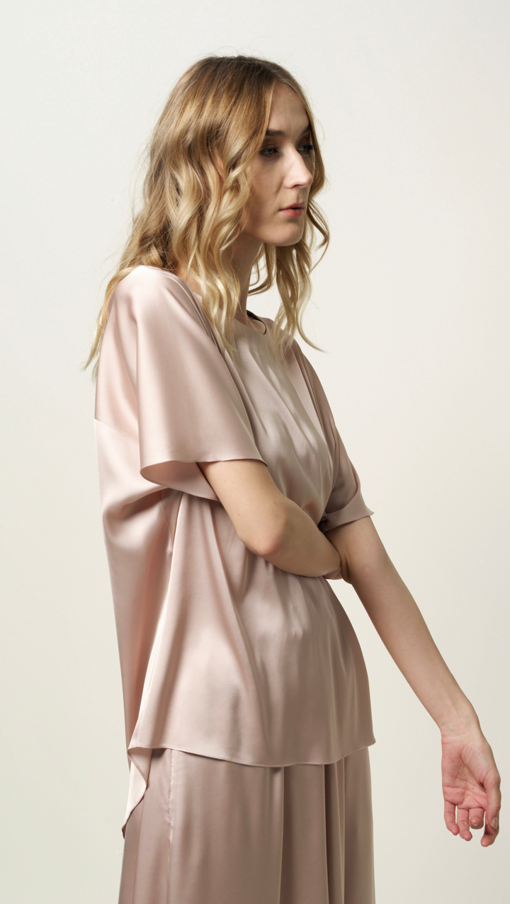 Evening sand silk top BeaA - Be At Home with Yourself