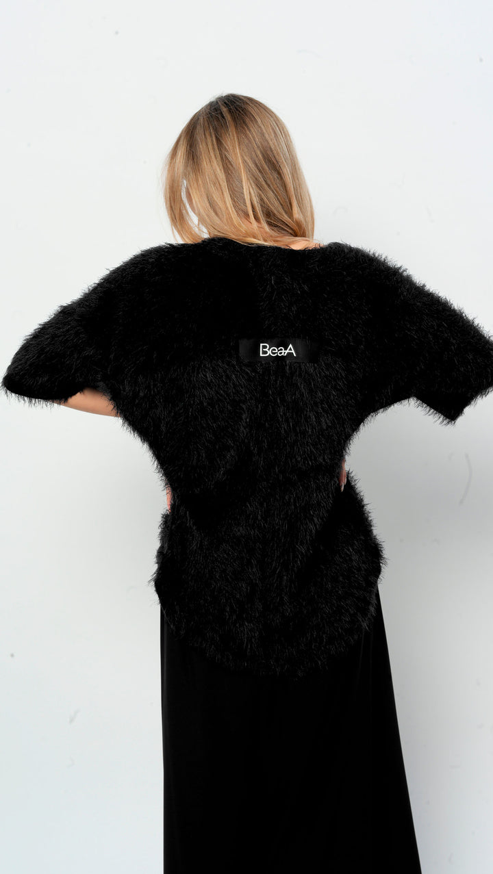 Fluffy top Black