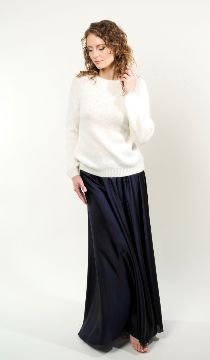 Midnight Blue long skirt BeaA - Be At Home with Yourself