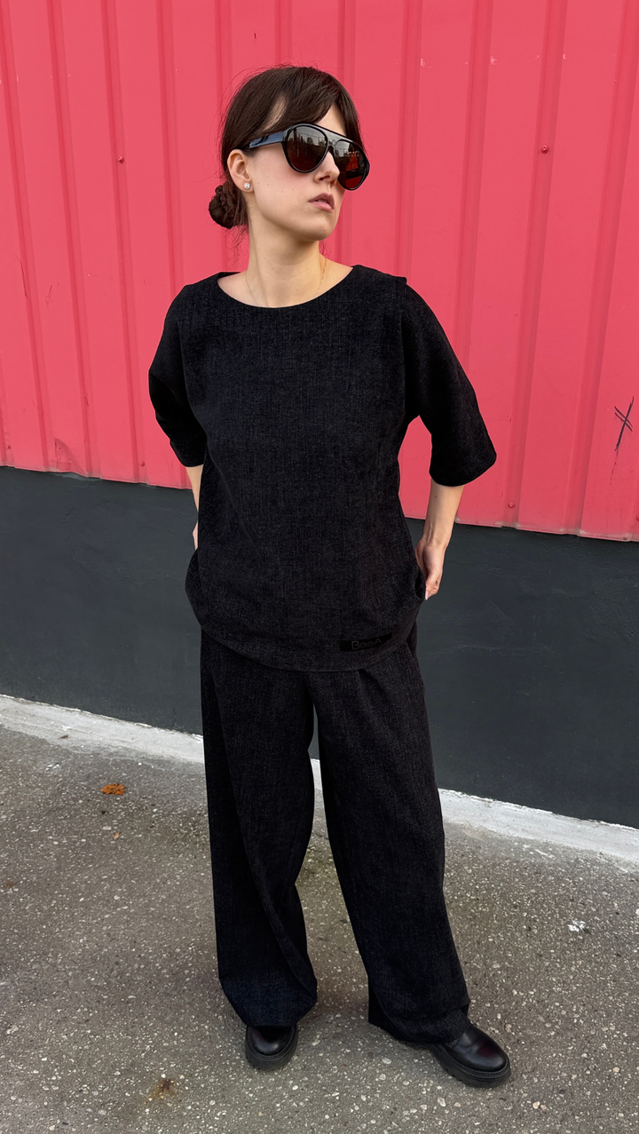 Relax wear Top Noir Rebel