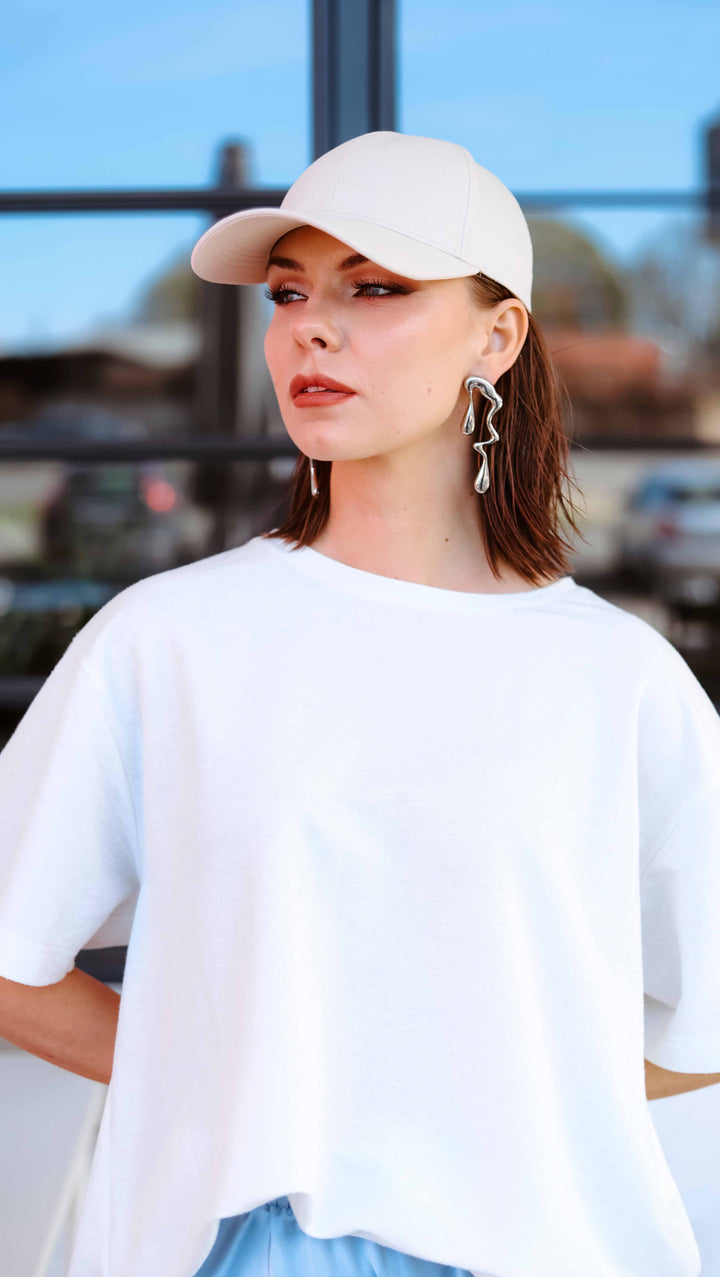 White Oversized T-Shirt for Women