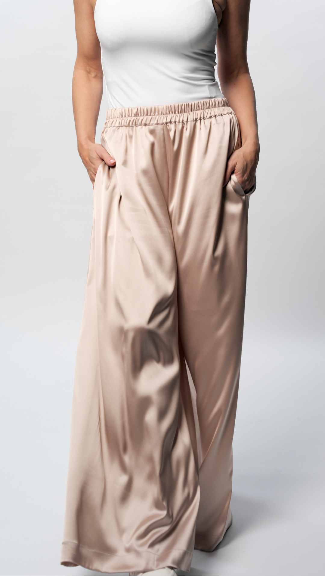 Palazzo Trousers Champagne BeaA - Be At Home with Yourself