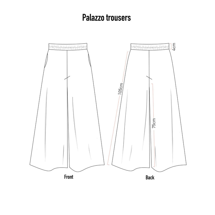 Palazzo trousers Silk Graphite