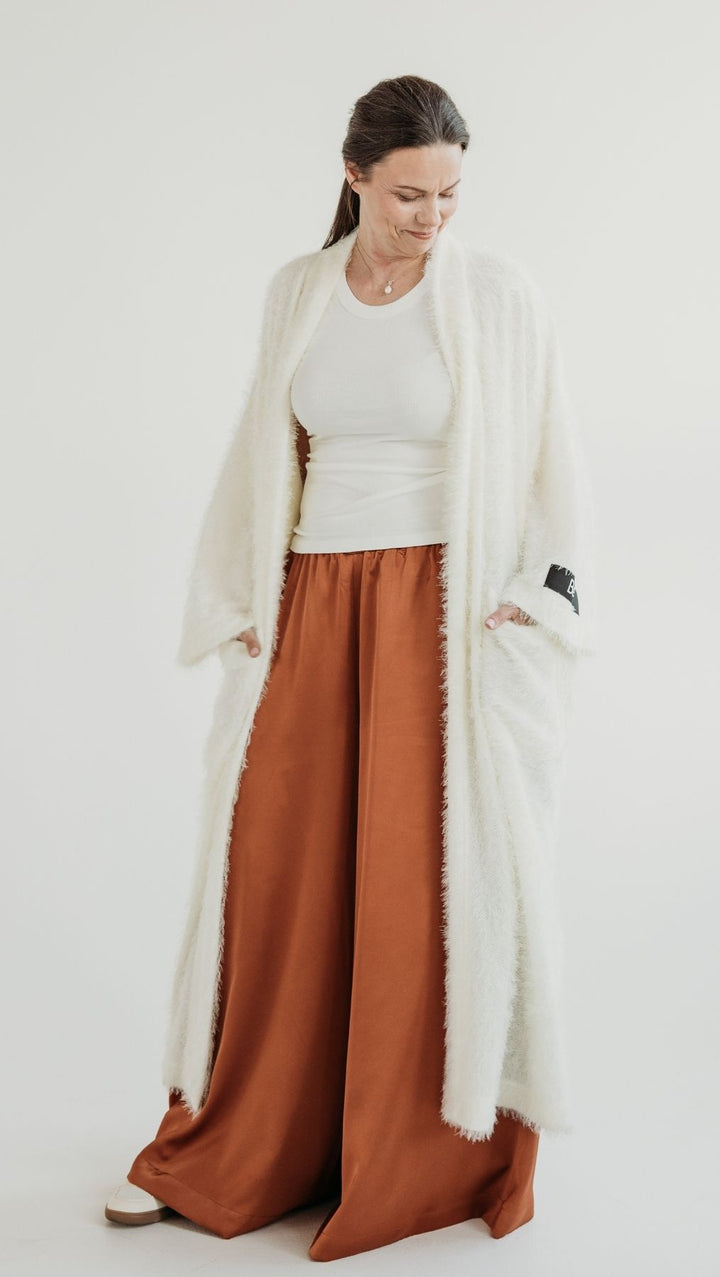 Palazzo trousers Silk Bronze