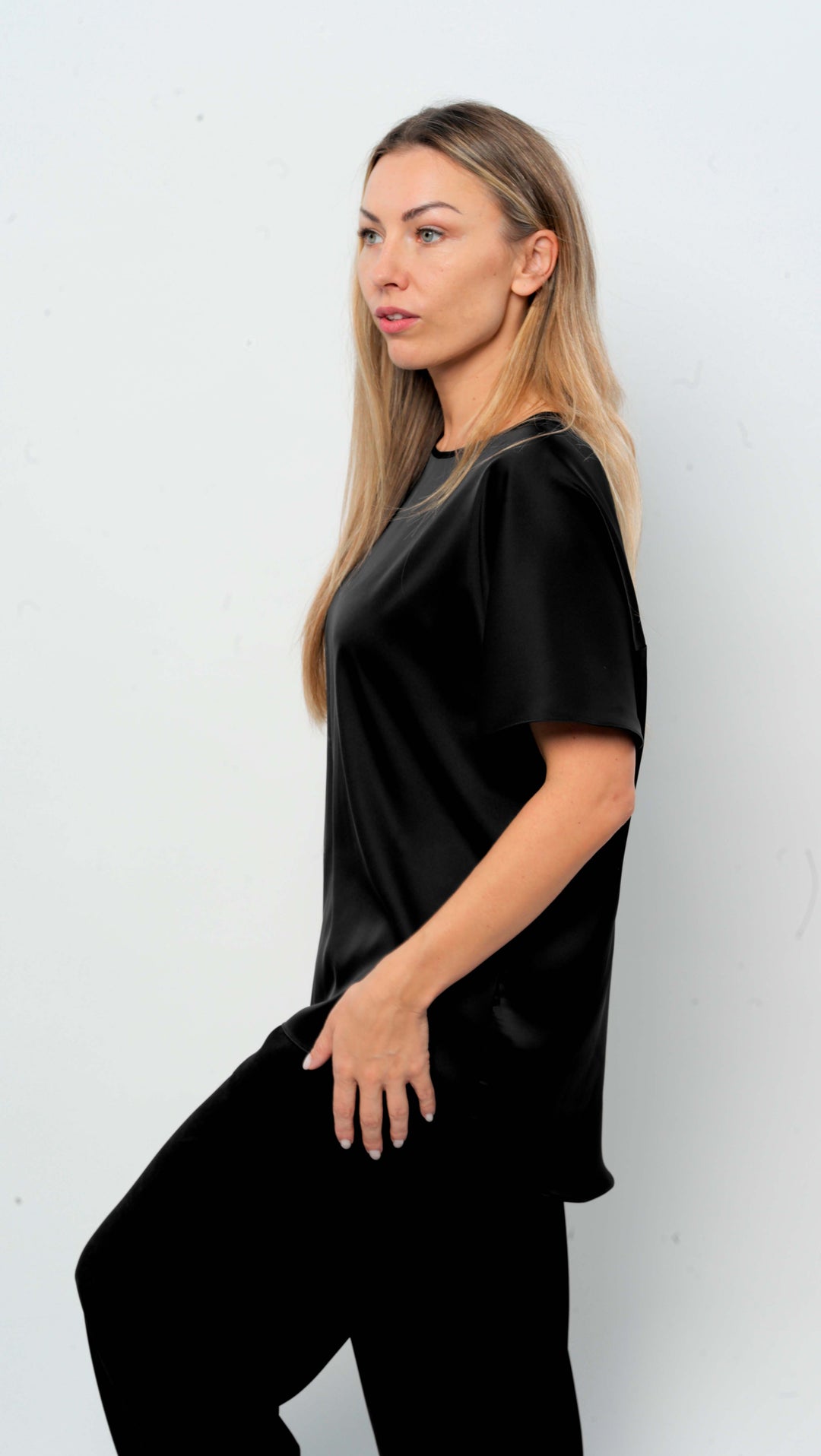 Top Silk Black