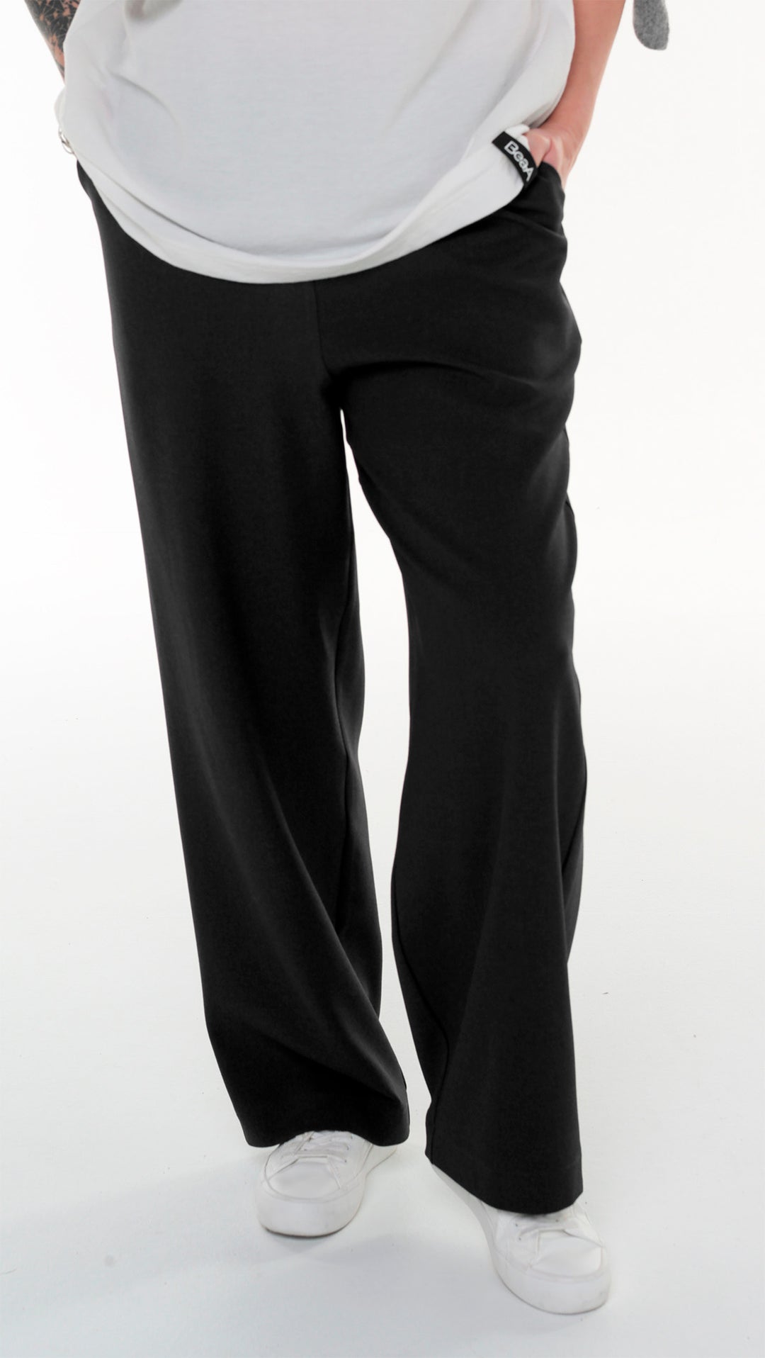 Straight-leg trousers Gray