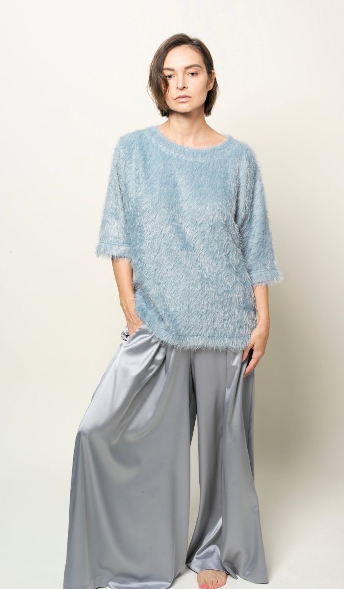 Top in Blue-Gray color BeaA - Be At Home with Yourself