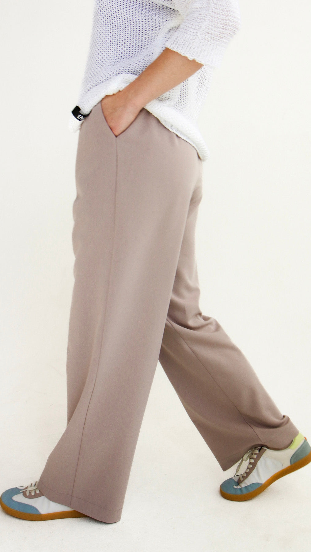 Straight-leg trousers Oat