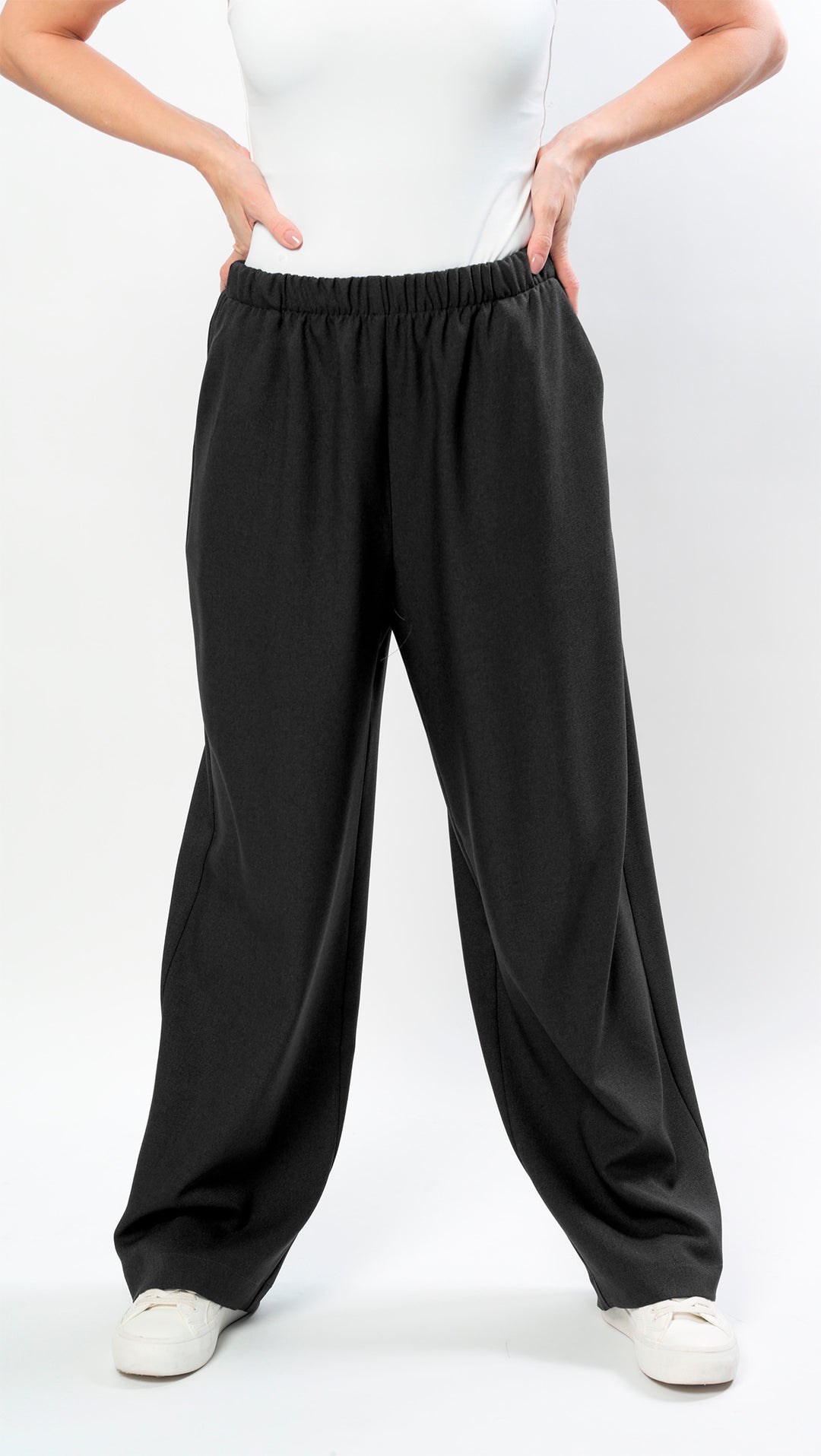 Straight-leg trousers Gray