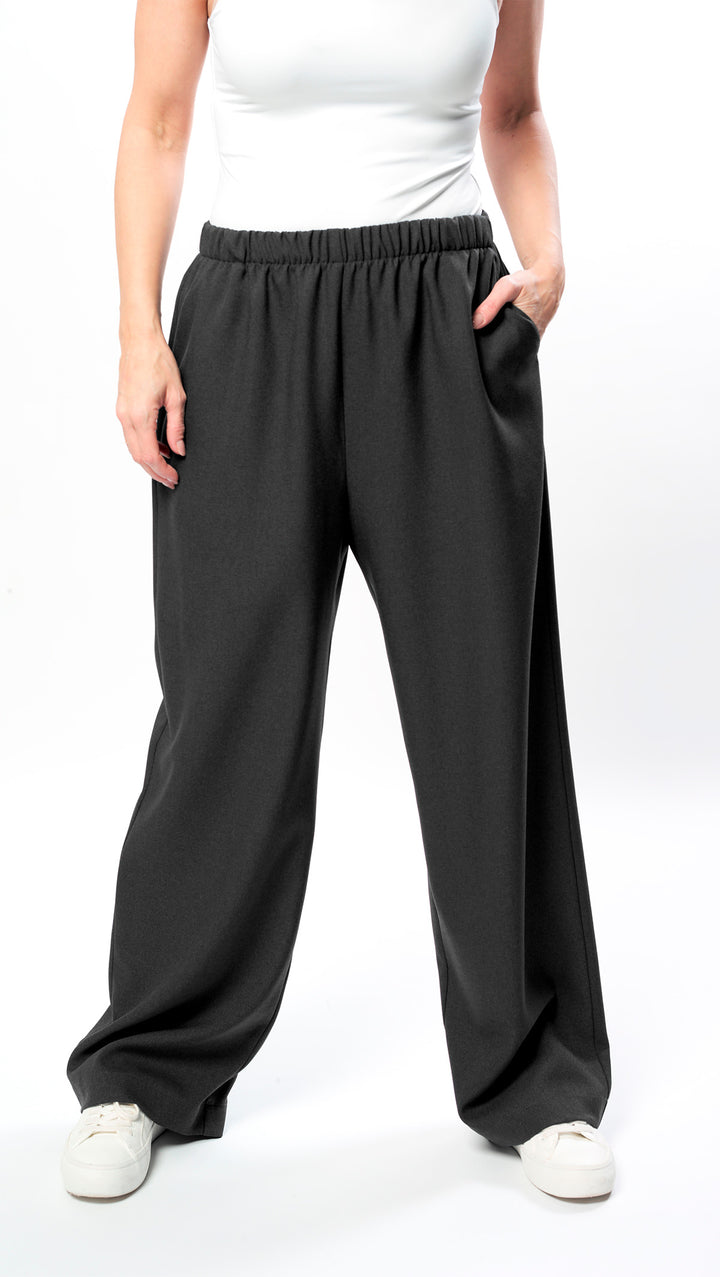 Straight-leg trousers Gray