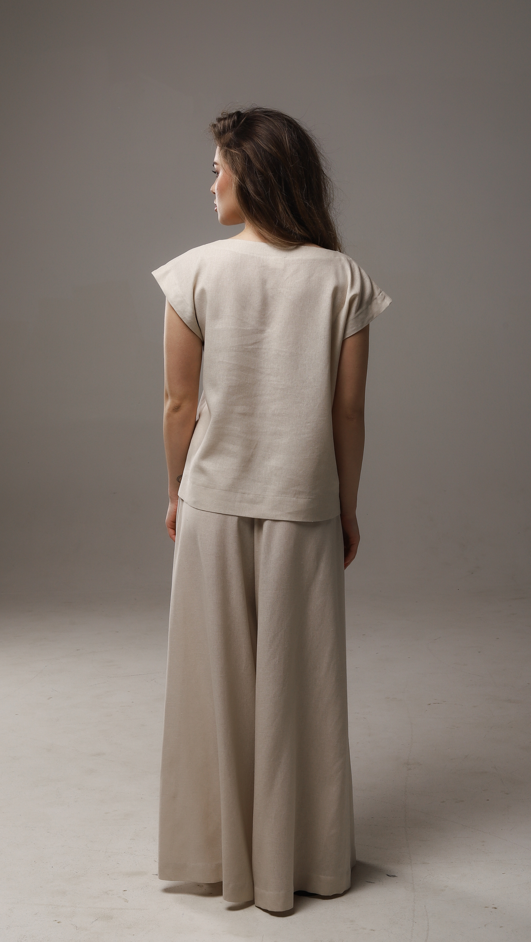 Palazzo trousers Linen Sand