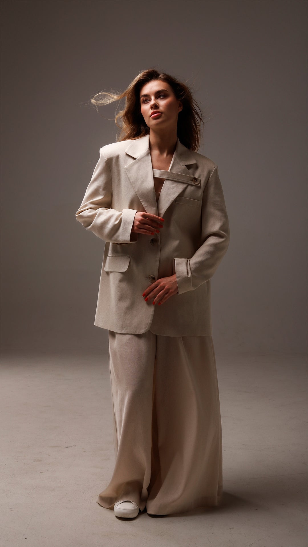 Palazzo trousers Linen Sand