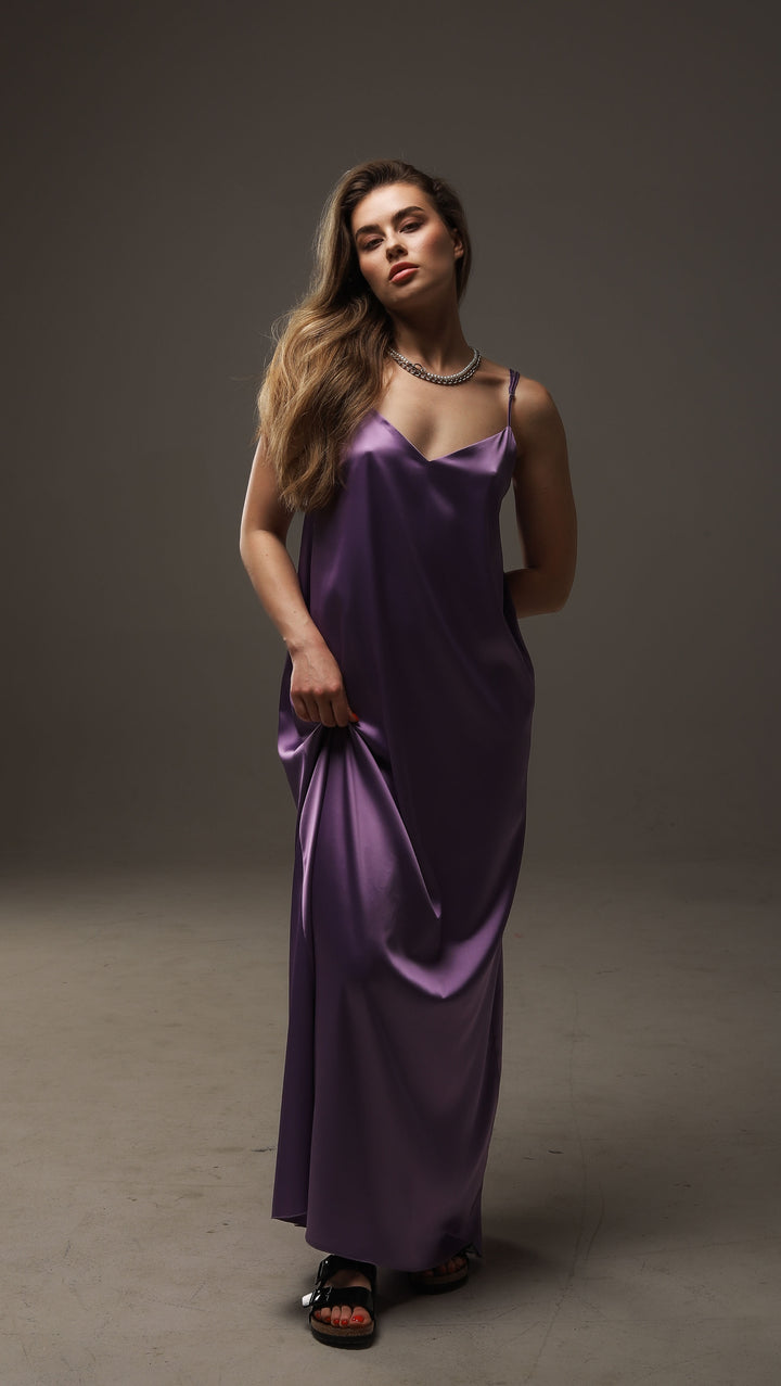 dress Silk Lilac