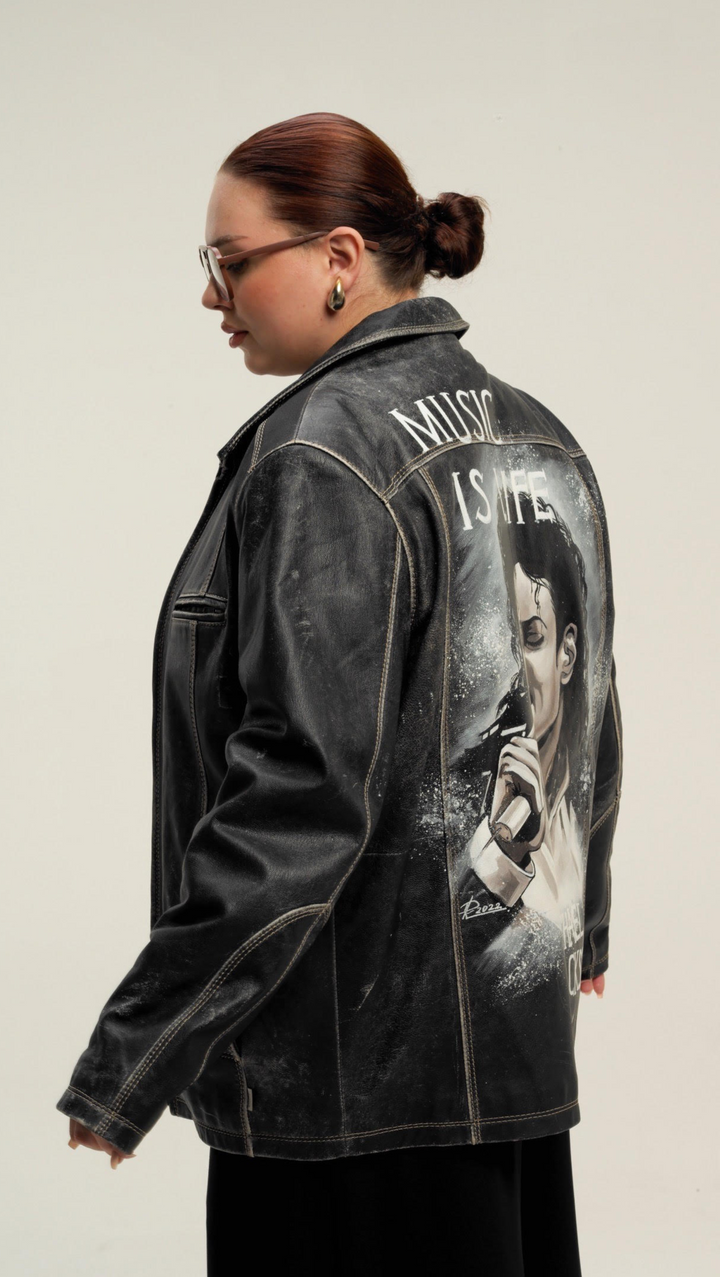 Vintage leather jacket "MJ" BeaA - Be At Home with Yourself