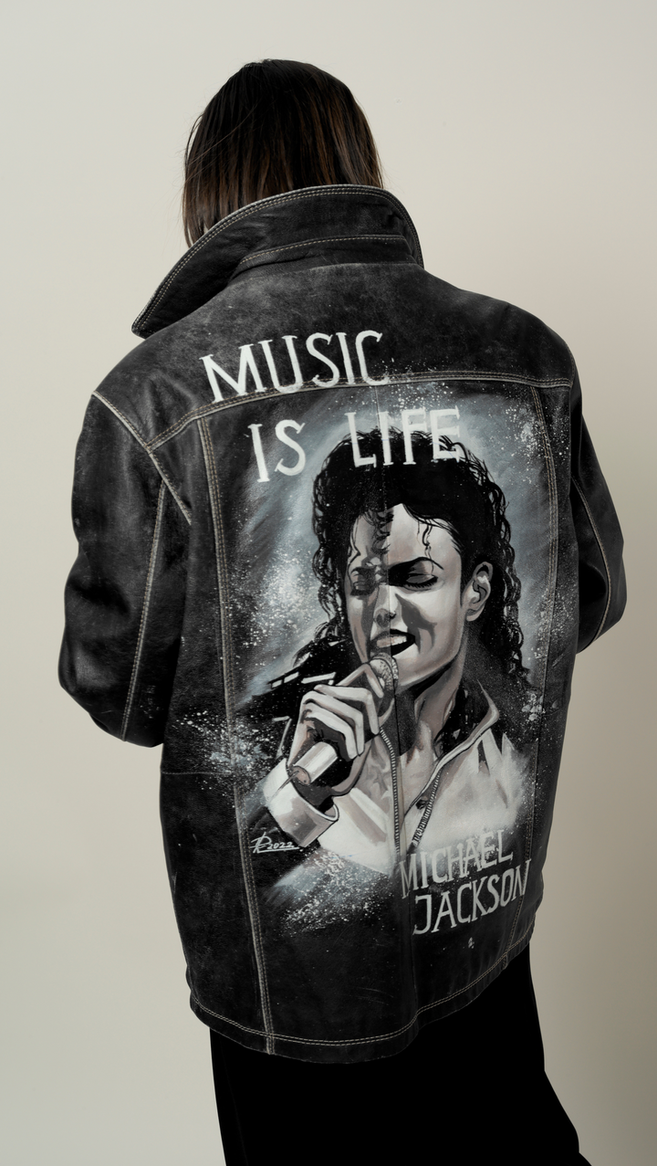 Vintage leather jacket "MJ" BeaA - Be At Home with Yourself