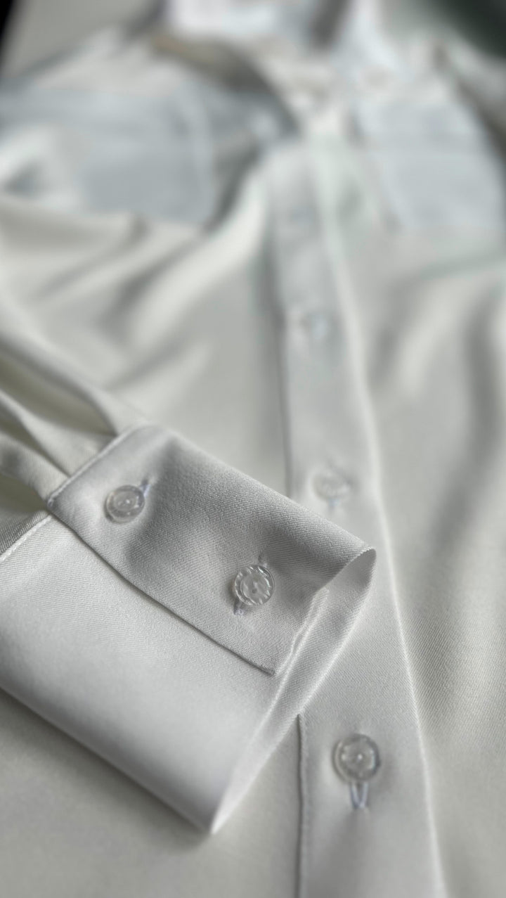 White shirt with front pockets