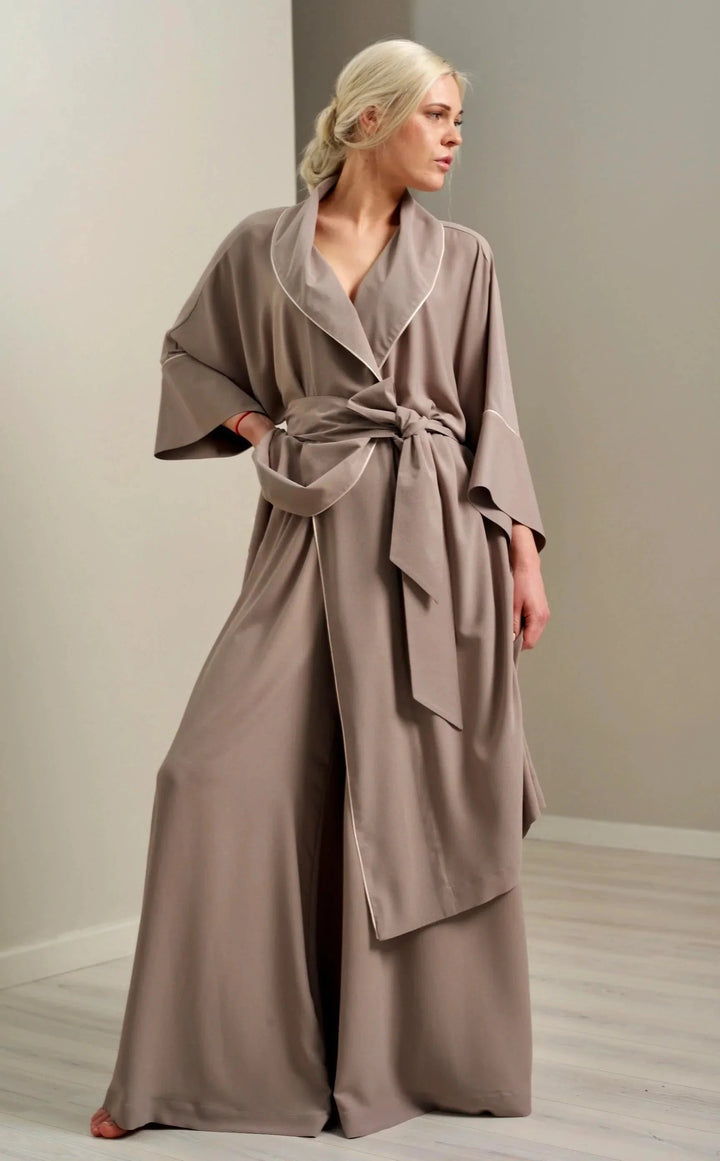 Wide Palazzo Trousers Cocoa Edition BeaA - Be At Home with Yourself
