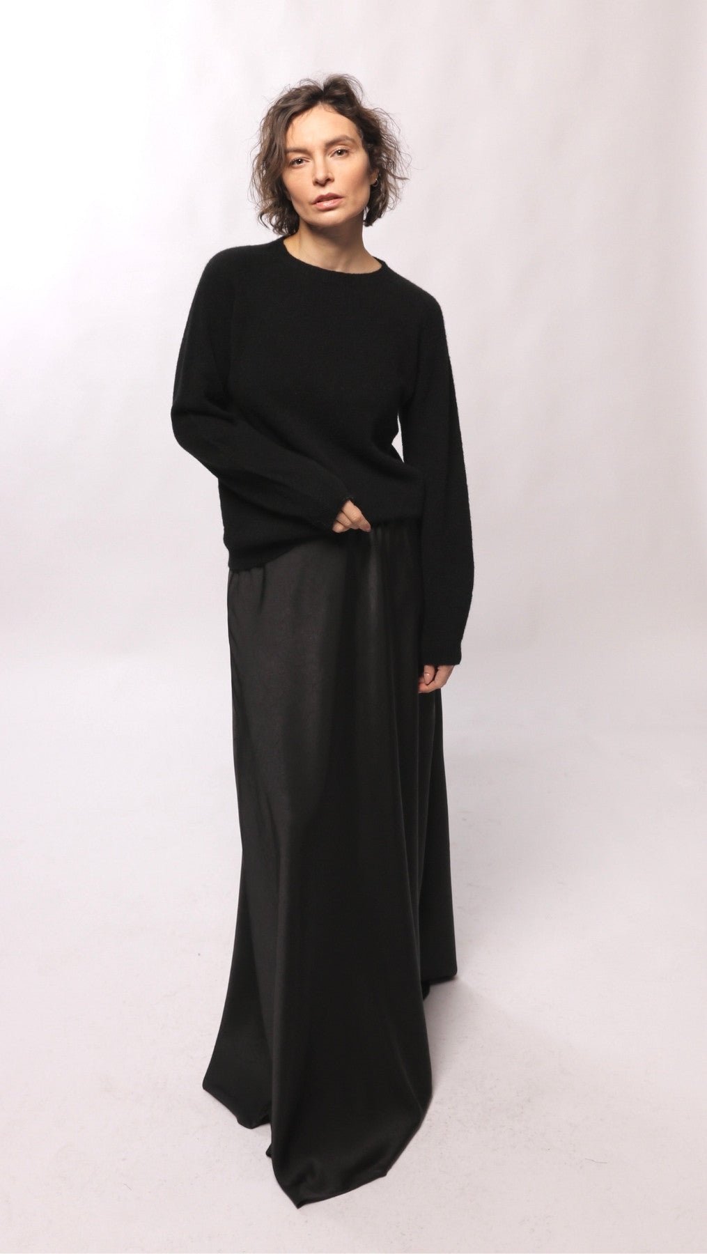 Alpaca and viscose sweater Black - BeaA - Be At Home with Yourself - sweater