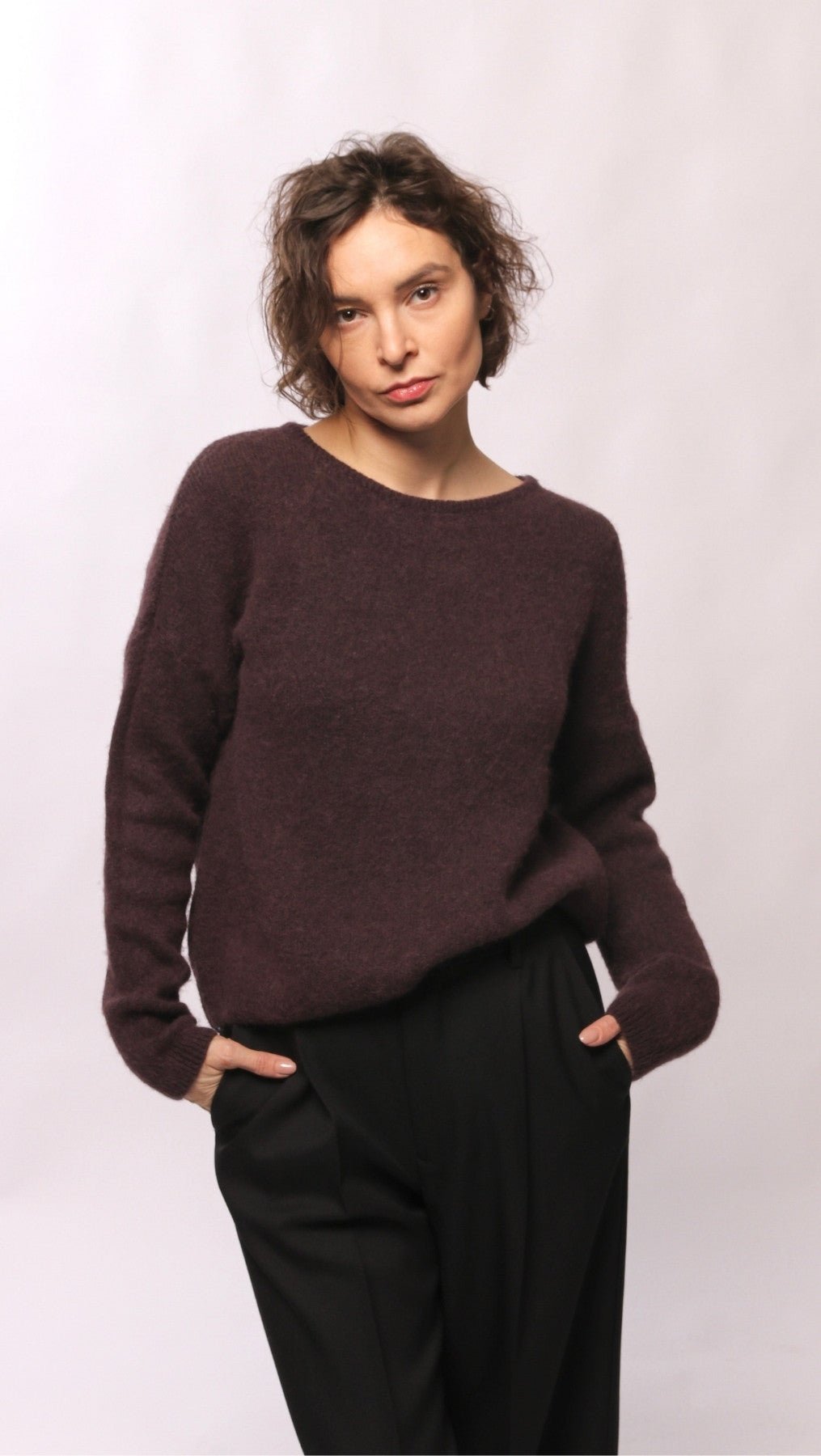 Alpaca and wool sweater Brown - BeaA - Be At Home with Yourself - sweater