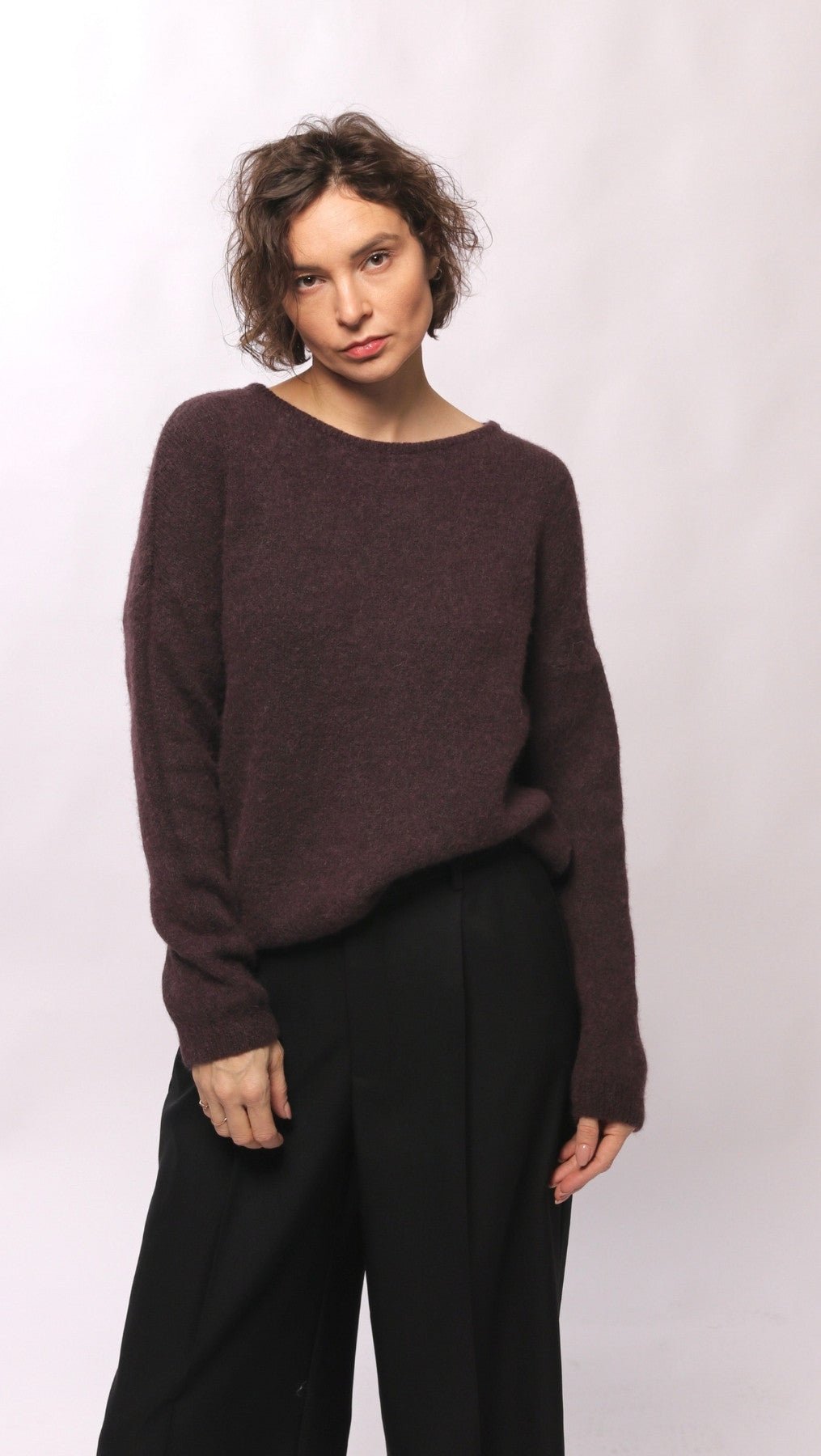 Alpaca and wool sweater Brown - BeaA - Be At Home with Yourself - sweater