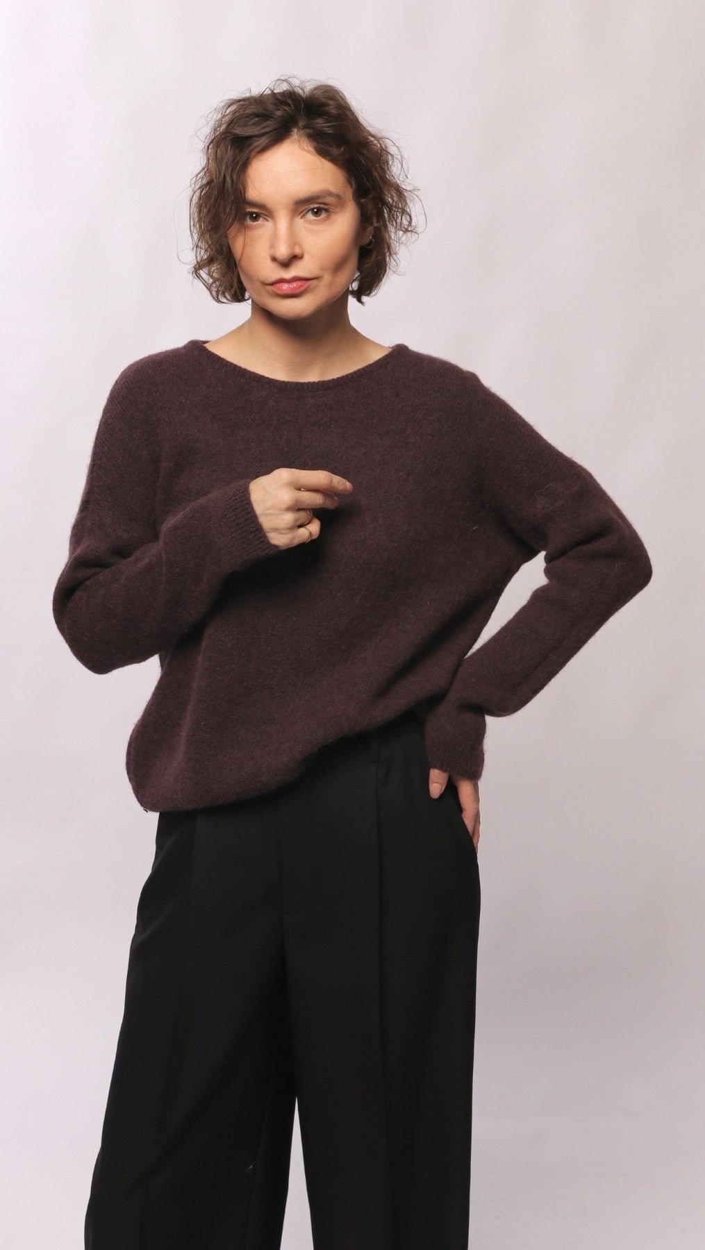 Alpaca and wool sweater Brown - BeaA - Be At Home with Yourself - sweater