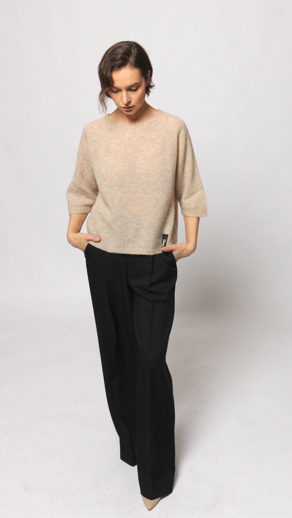 Alpaca sweater Beige - BeaA - Be At Home with Yourself - sweater