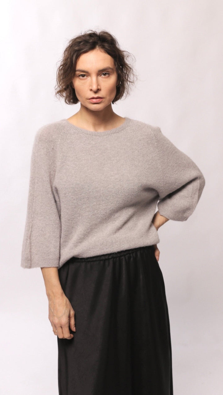 Alpaca sweater Pale Mauve - BeaA - Be At Home with Yourself - sweater