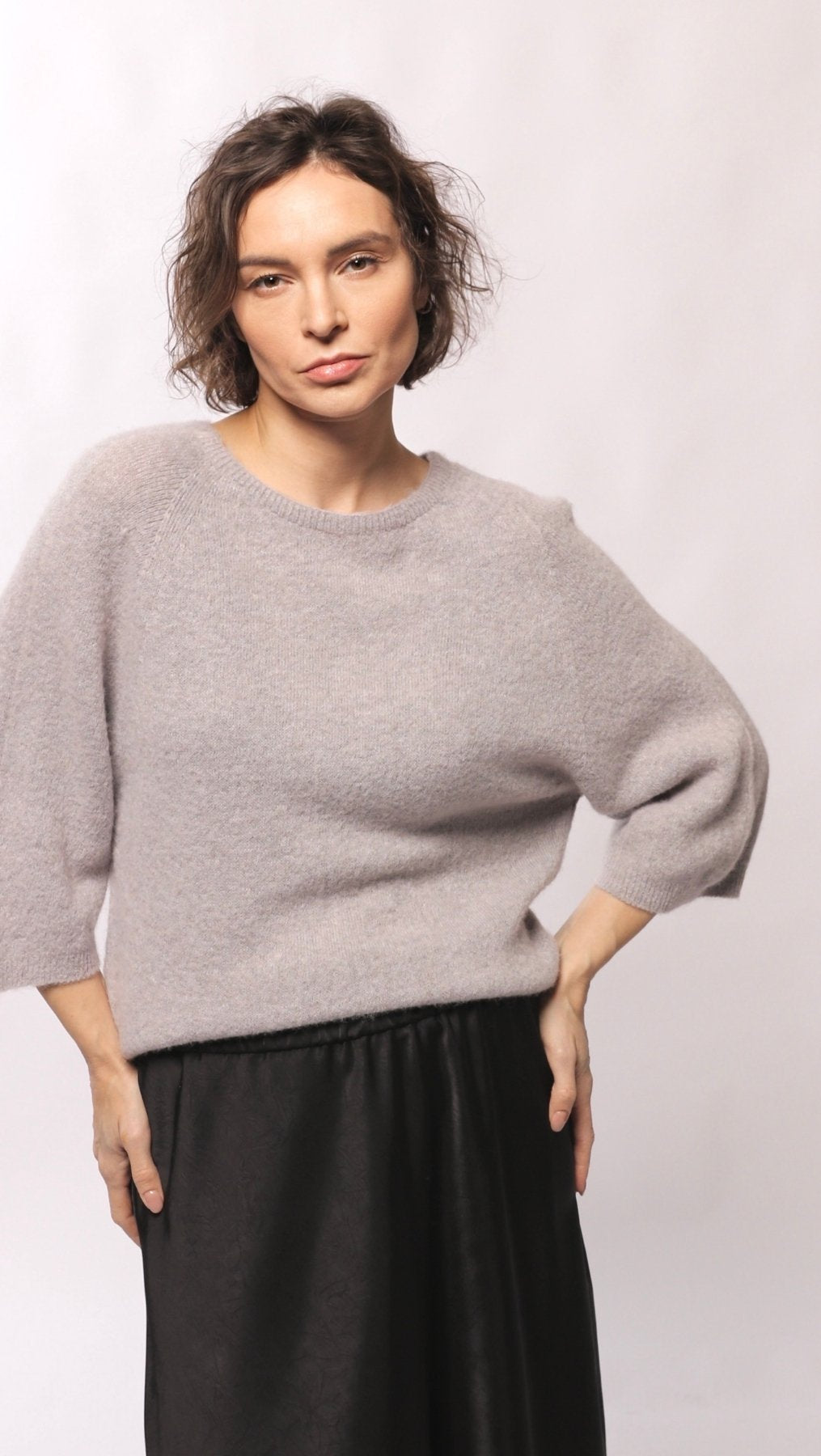 Alpaca sweater Pale Mauve - BeaA - Be At Home with Yourself - sweater