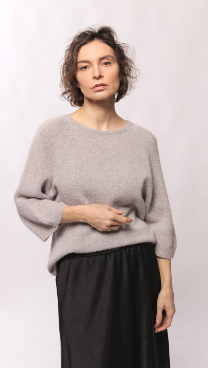Alpaca sweater Pale Mauve - BeaA - Be At Home with Yourself - sweater