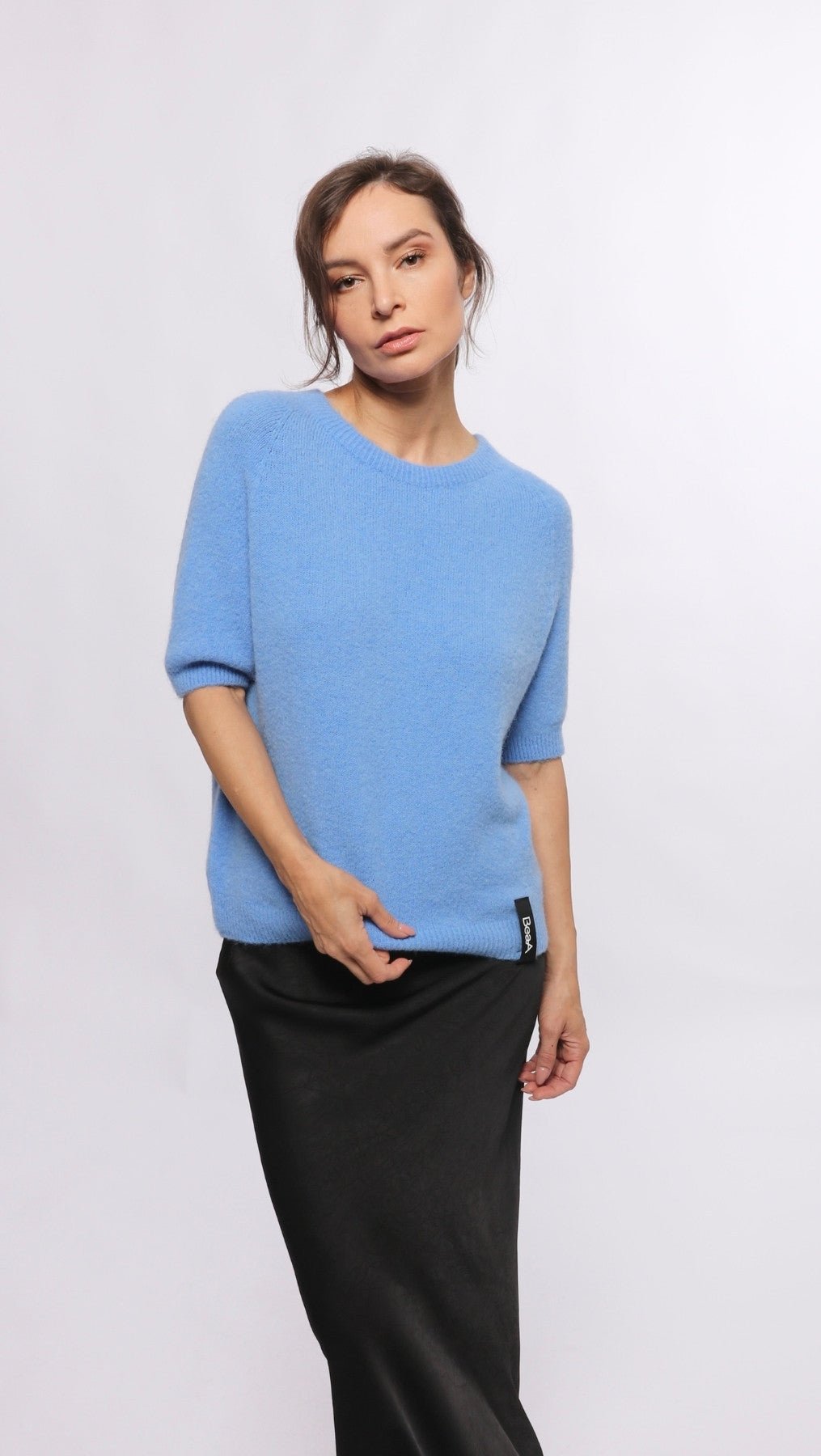 Baby Alpaca sweater Blue - BeaA - Be At Home with Yourself - sweater