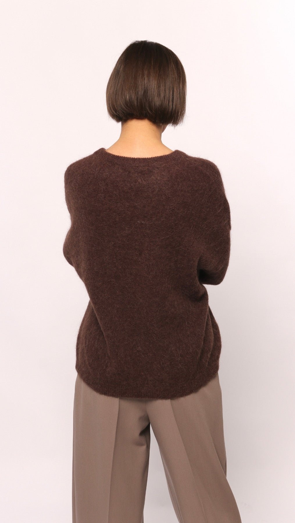 Baby Alpaca sweater Brown - BeaA - Be At Home with Yourself - sweater