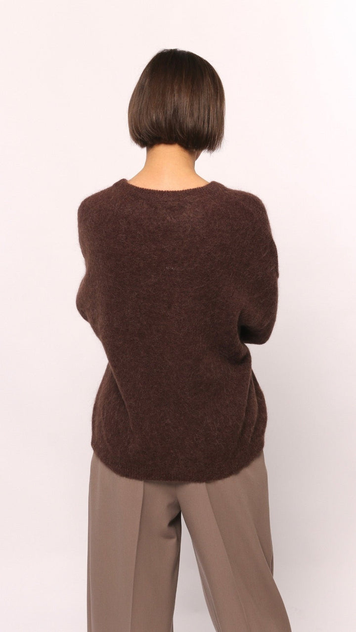 Baby Alpaca sweater Brown - BeaA - Be At Home with Yourself - sweater
