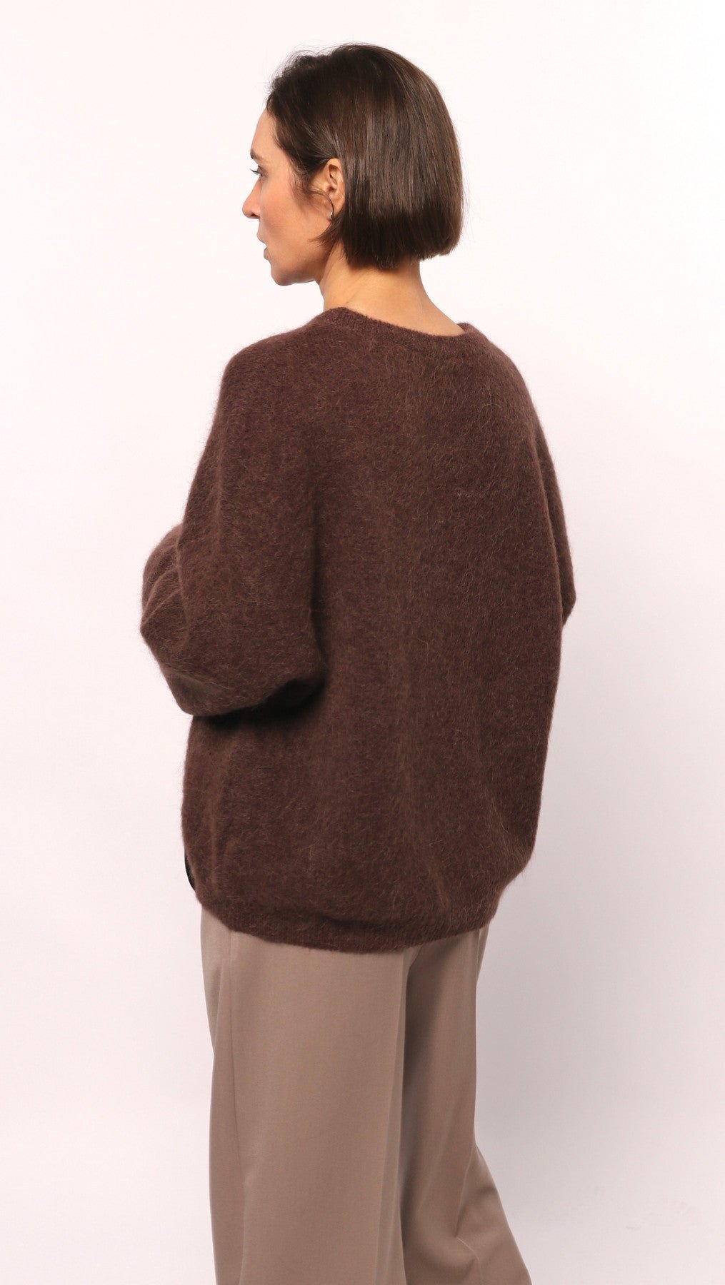 Baby Alpaca sweater Brown - BeaA - Be At Home with Yourself - sweater
