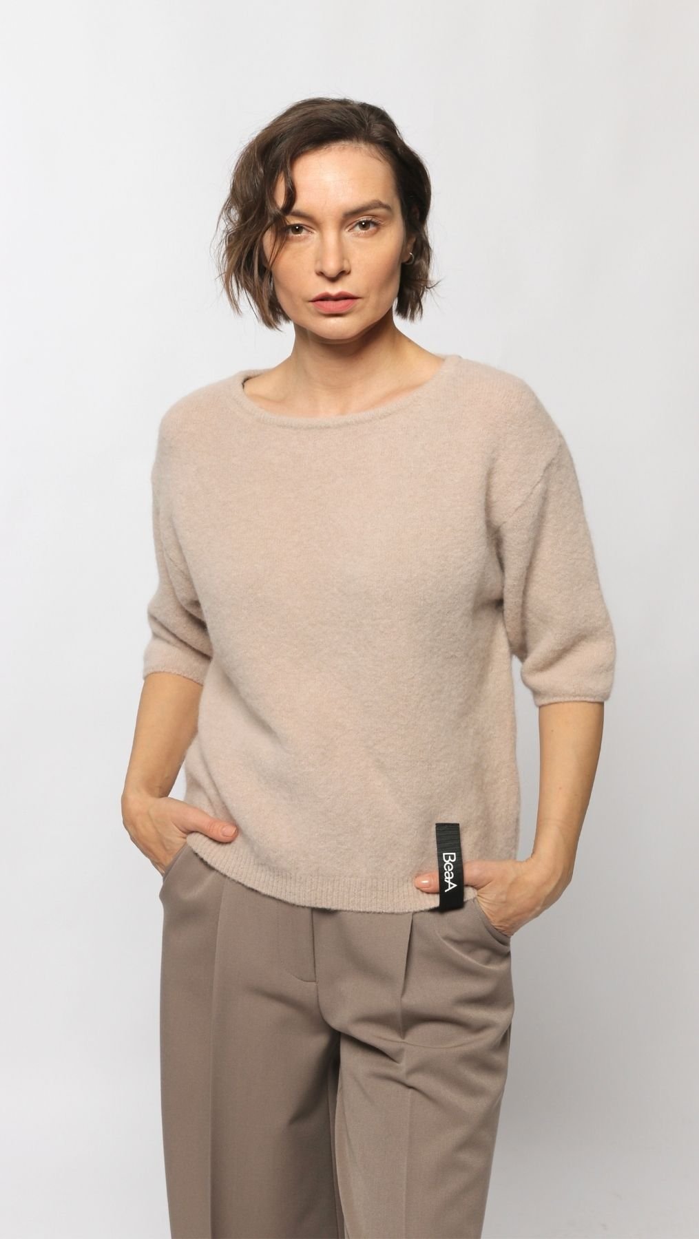 Baby Alpaca sweater Lemonade - BeaA - Be At Home with Yourself - sweater