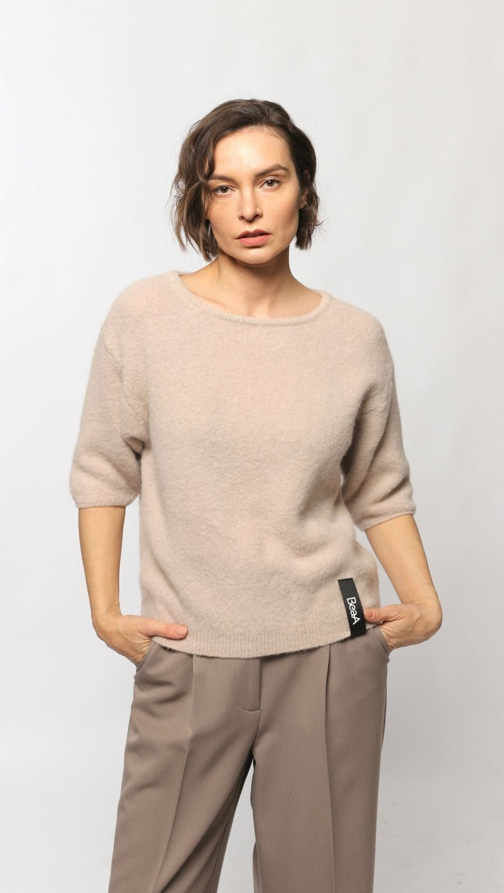 Baby Alpaca sweater Lemonade - BeaA - Be At Home with Yourself - sweater