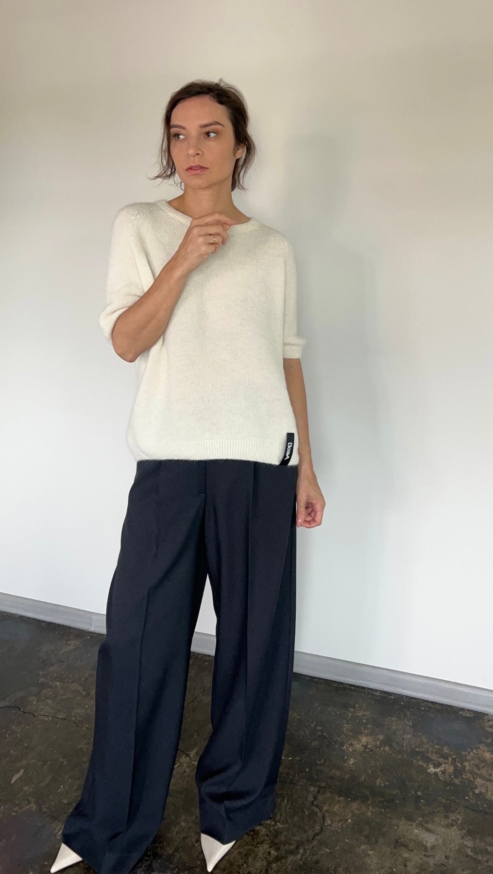Baby Alpaca sweater Milk - BeaA - Be At Home with Yourself - sweater
