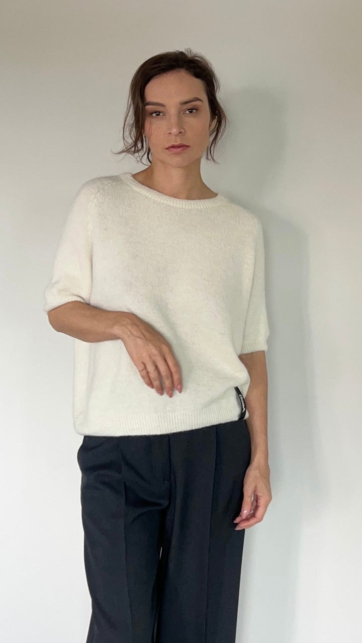 Baby Alpaca sweater Milk - BeaA - Be At Home with Yourself - sweater