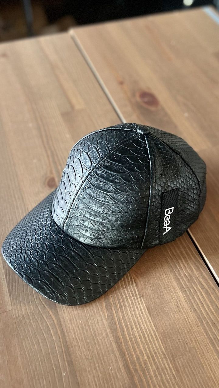 Baseball cap Black / Eco leather Black - BeaA - Be At Home with Yourself - 