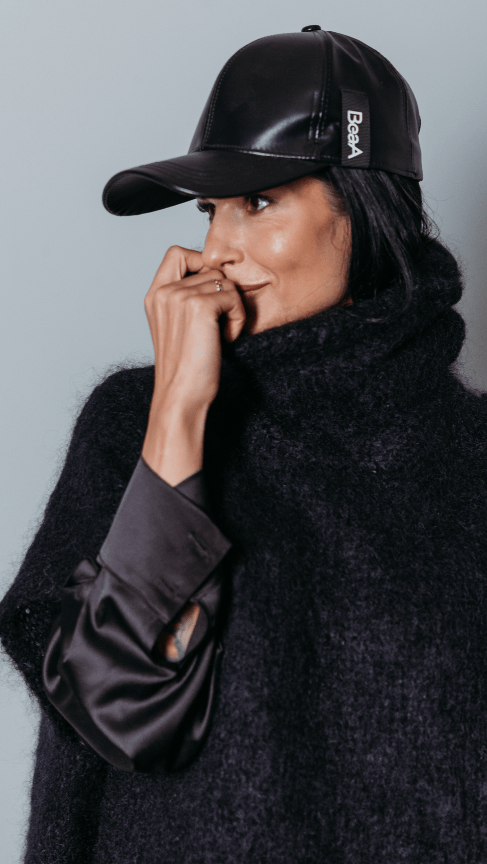 Baseball cap Black / Eco leather Black - BeaA - Be At Home with Yourself - 