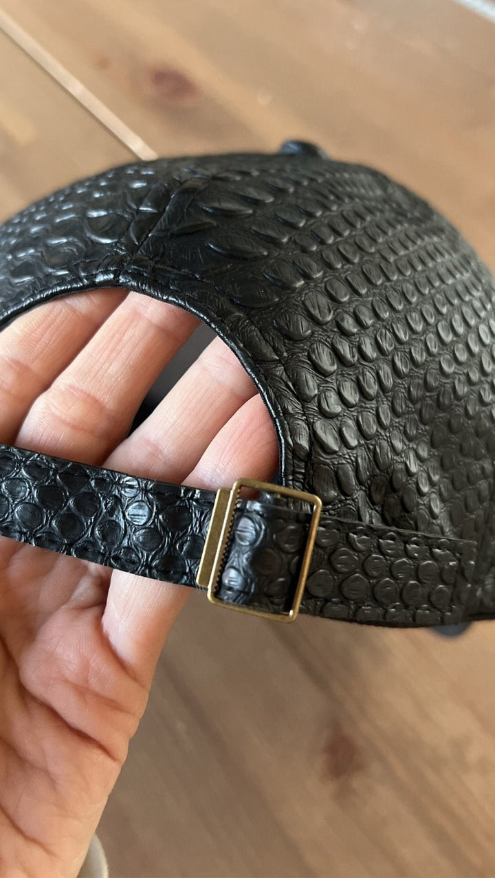 Baseball cap Black / Eco leather Black - BeaA - Be At Home with Yourself - 