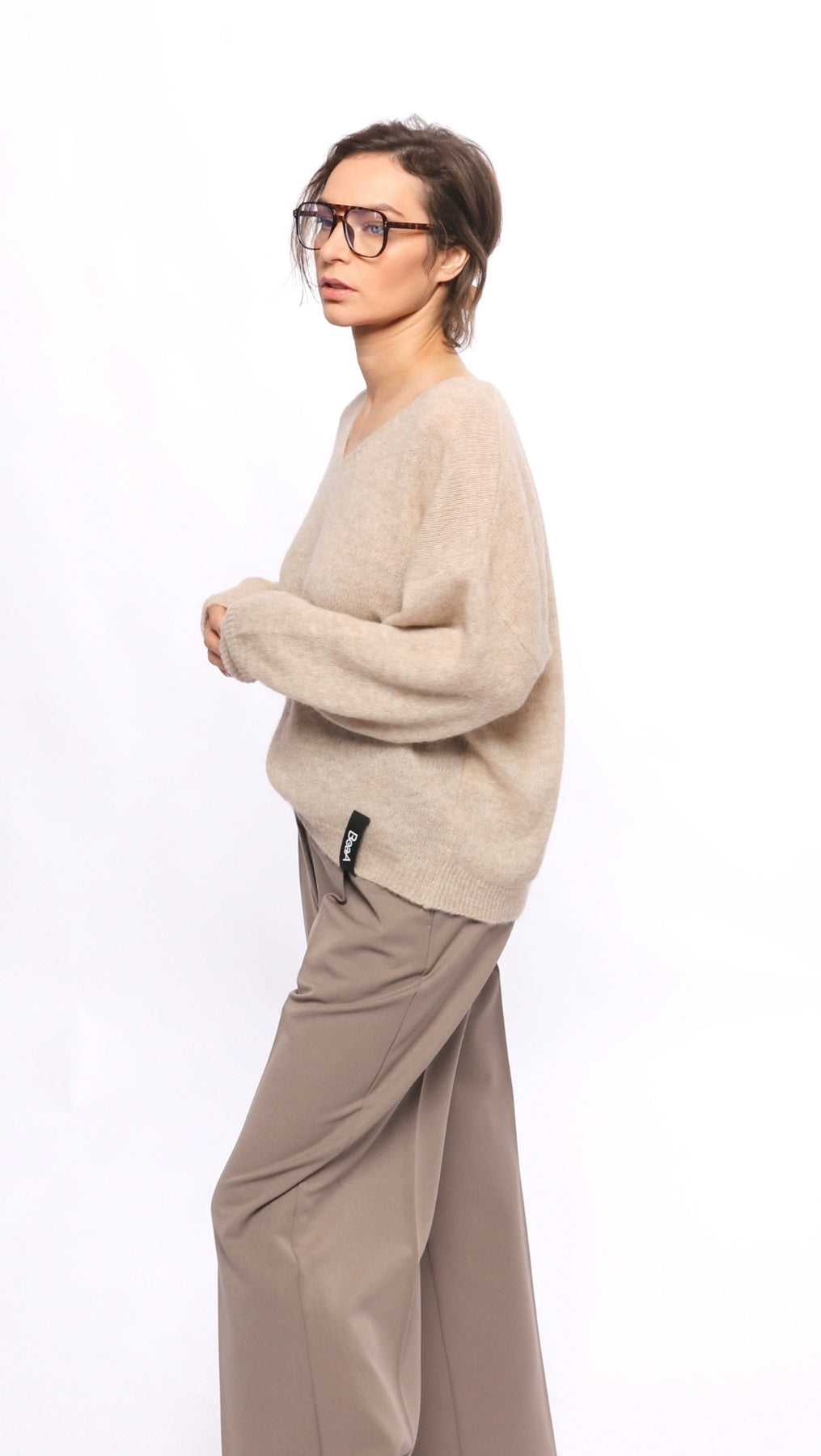 Light Alpaca sweater Beige