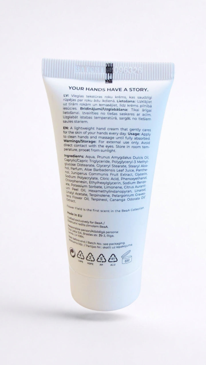 BeaA Hand Cream – Flower Field (50 ml) - BeaA - Be At Home with Yourself -