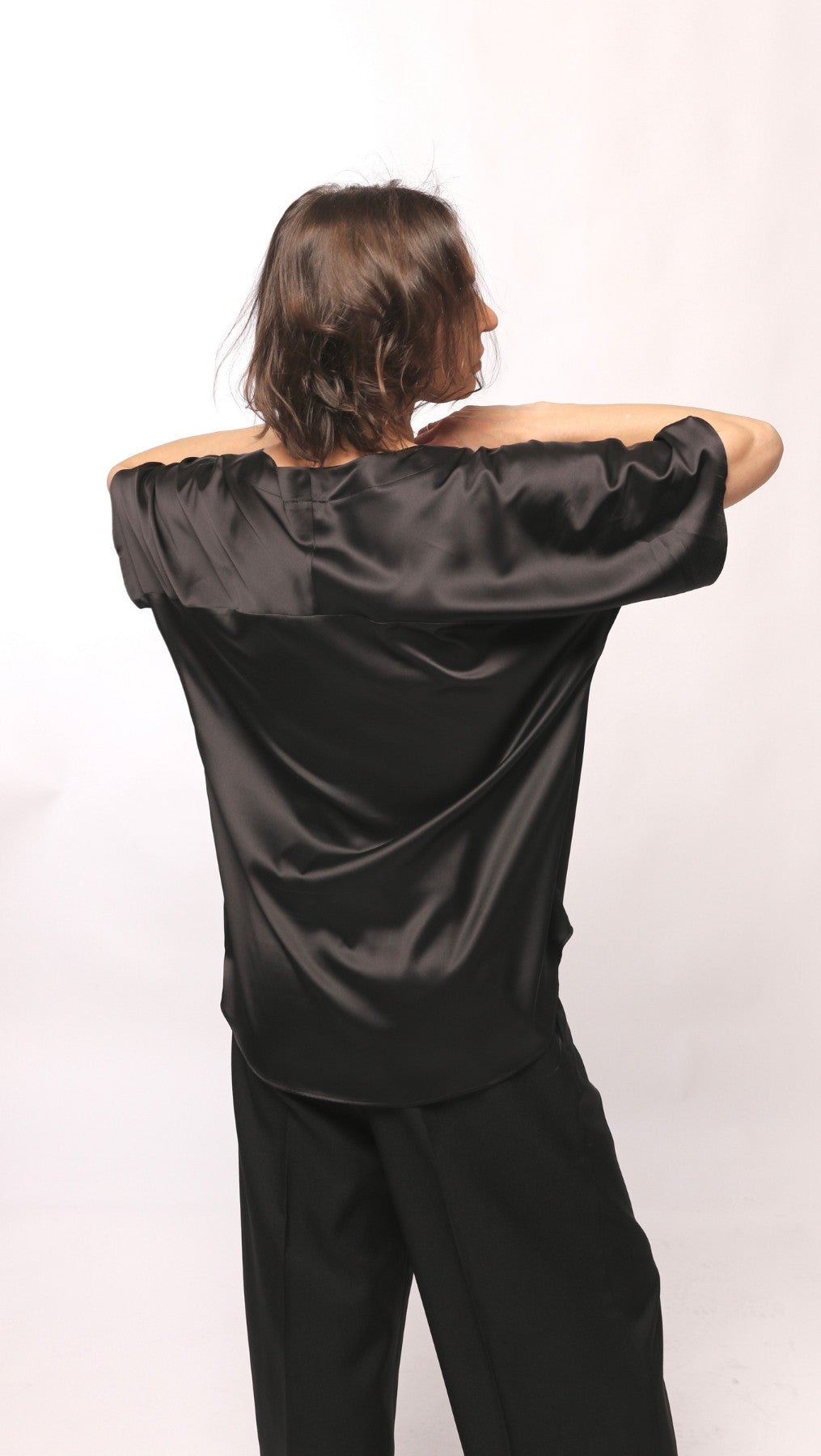 Black Silk Top - BeaA - Be At Home with Yourself - Top