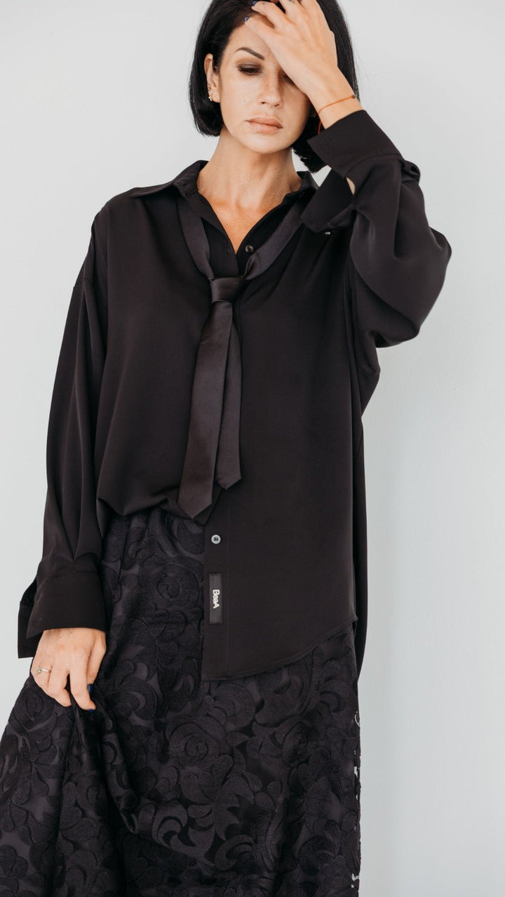 Blouse Black - BeaA - Be At Home with Yourself - Top