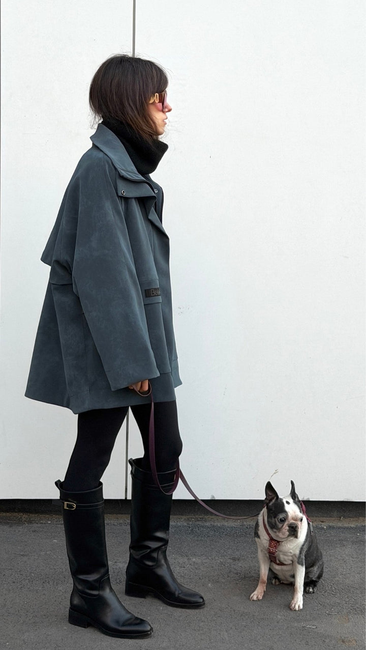 Vegan Leather Utility Jacket
